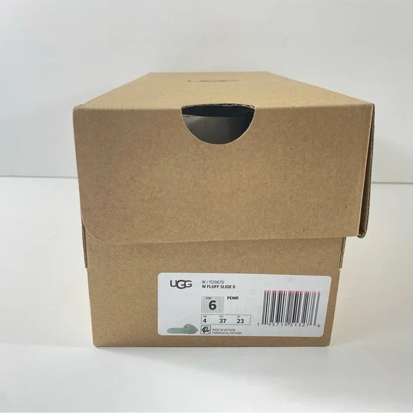 UGG Fluff Slide II Sheepskin Pale Emerald Slide Slipper - Picture 7 of 8